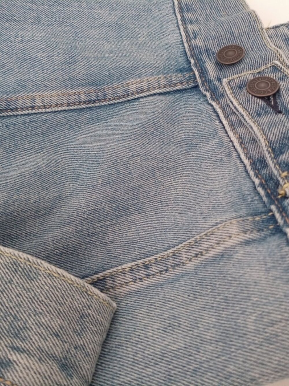 Levi Strauss & Co. Light Blue Long Sleeve Denim Jeans Trucker Jacket Men Size S - Picture 12 of 15